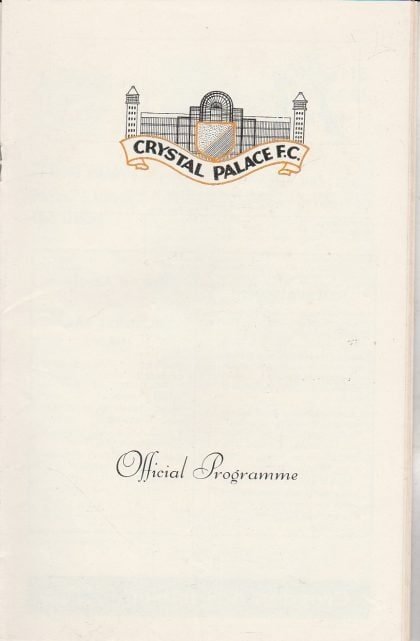 Crystal Palace v Morton 02-May-1969