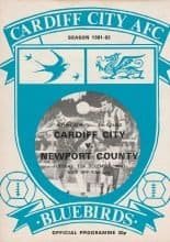 Cardiff City v Newport County 15-Dec-1981