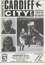 Cardiff City v Newport AFC 25-Oct-1989