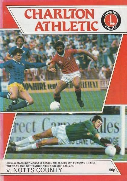 Charlton Athletic v Notts County 25-Sep-1984