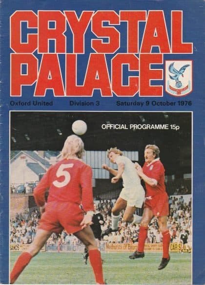 Crystal Palace v Oxford United 09-Oct-1976