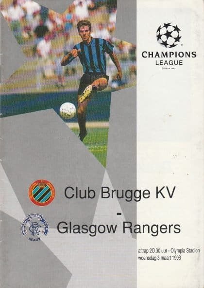 Club Brugge v Glasgow Rangers 03-Mar-1993