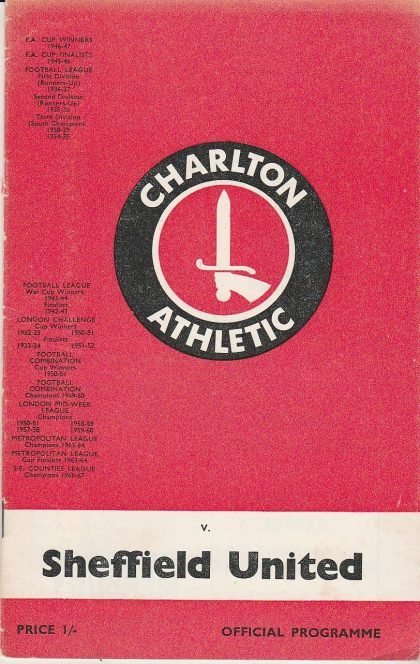 Charlton Athletic v Sheffield United 28-Dec-1968