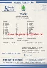 Reading Reserves v Southampton Reserves 18-Oct-1986