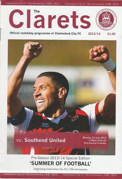 Chelmsford City v Southend United 15-Jul-2013
