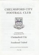 Chelmsford City v Southend United 24-Jul-1999