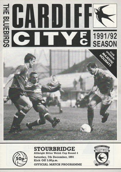 Cardiff City v Stourbridge 07-Dec-1991
