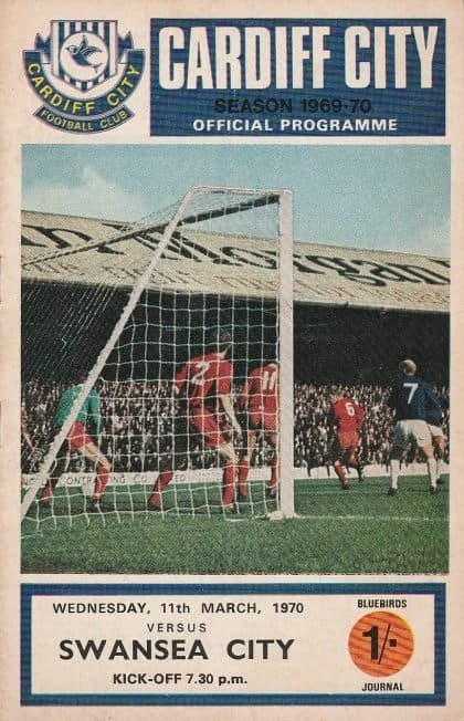 Cardiff City v Swansea City 11-Mar-1970
