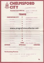 Chelmsford City v Tottenham Hotspur Reserves 15-Oct-1988