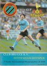 Club Brugge v Tottenham Hotspur 24-Oct-1984