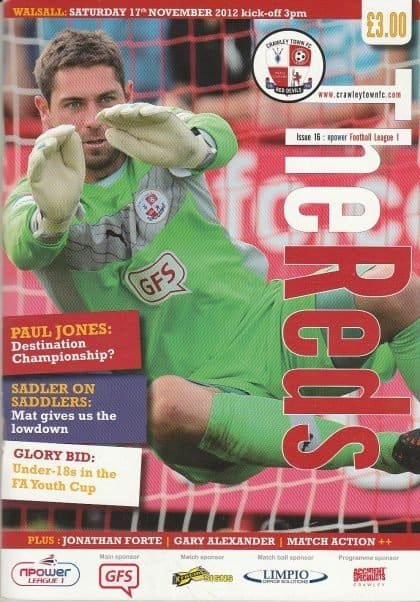 Crawley Town v Walsall 17-Nov-2012