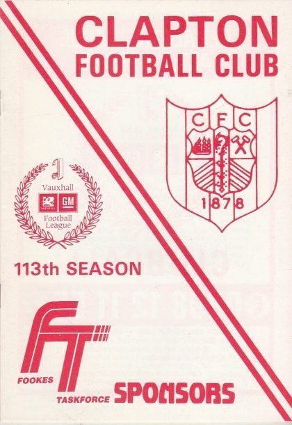 Clapton v West Ham United  21-Aug-1990