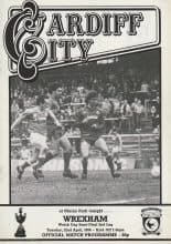 Cardiff City v Wrexham 22-Apr-1986