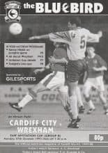 Cardiff City v Wrexham   27-Oct-1997
