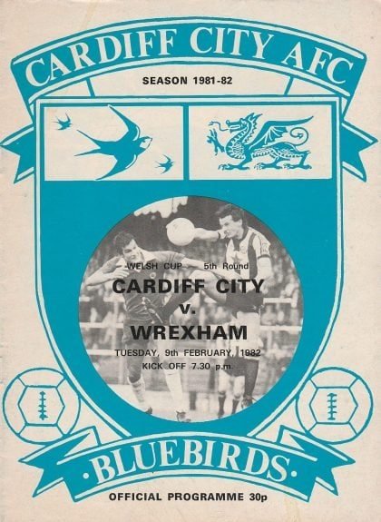 Cardiff City v Wrexham 09-Feb-1982