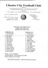 Chester City v Exeter City 19-Oct-1996