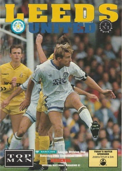Leeds United v Arsenal 29-Sep-1990