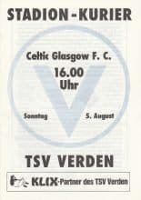 TSV Verden v Glasgow Celtic 05-Aug-1990