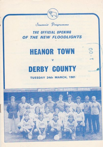 Heanor Town v Derby County 24-Mar-1981