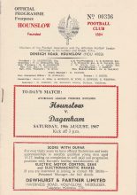 Hounslow Town v Dagenham 19-Aug-1967