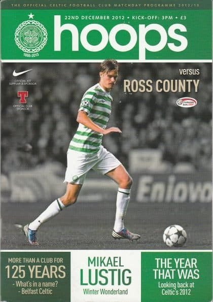 Glasgow Celtic v Ross County   22-Dec-2012