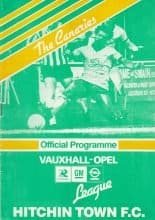 Hitchin Town v Tottenham Hotspur  07-Aug-1986
