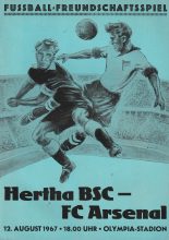 Hertha Berlin v Arsenal  12-Aug-1967