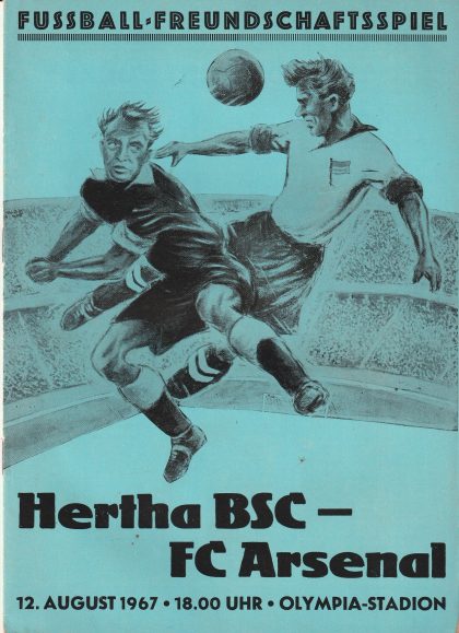 Hertha Berlin v Arsenal  12-Aug-1967