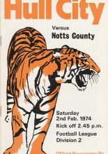 Hull City v Notts County 02-Feb-1974