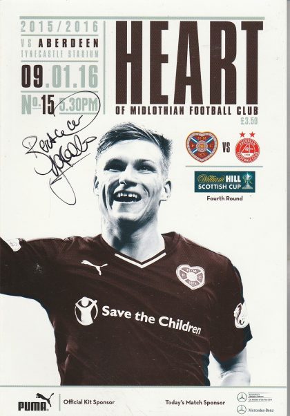 Heart of Midlothian v Aberdeen  09-Jan-2016