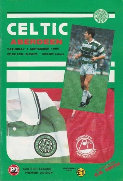 Glasgow Celtic v Aberdeen 01-Sep-1990