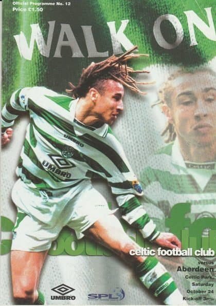 Glasgow Celtic v Aberdeen 24-Oct-1998