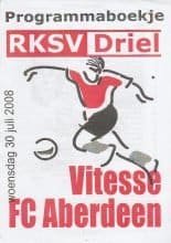 Vitesse Arnhem v Aberdeen  30-Jul-2008