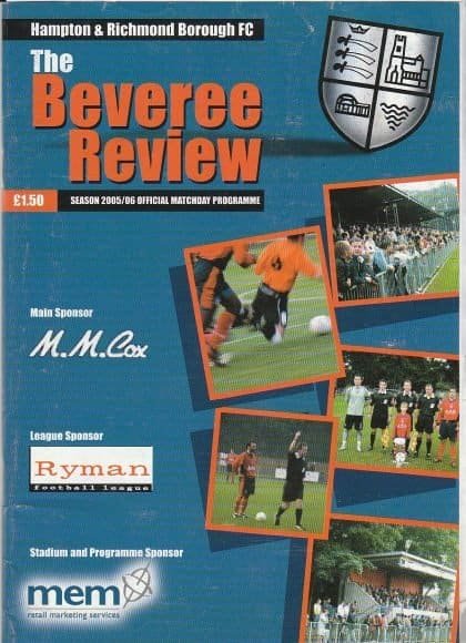 Hampton & Richmond Borough v AFC Wimbledon  01-Oct-2005