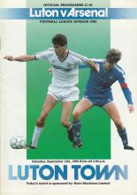 Luton Town v Arsenal 13-Sep-1986