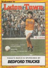 Luton Town v Arsenal 14-Jan-1984