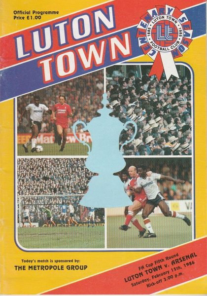 Luton Town v Arsenal 15-Feb-1986