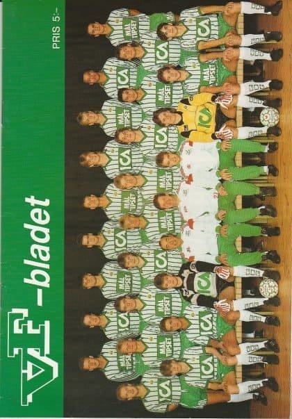 Västra Frölunda v Arsenal  24-Jul-1990