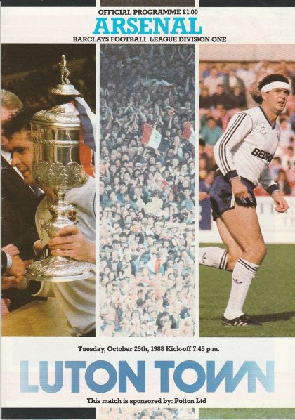 Luton Town v Arsenal 25-Oct-1988