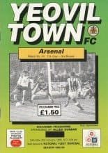 Yeovil Town v Arsenal 02-Jan-1993