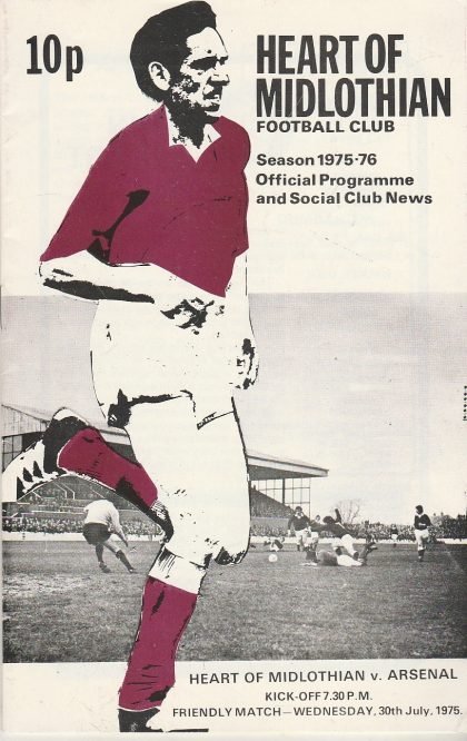 Heart of Midlothian v Arsenal 30-Jul-1975