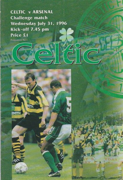 Glasgow Celtic v Arsenal 31-Jul-1996
