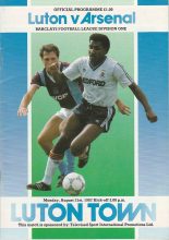 Luton Town v Arsenal 31-Aug-1987