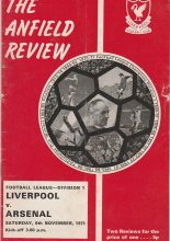 Liverpool v Arsenal 06-Nov-1971