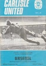 Carlisle United v Arsenal 07-Dec-1974