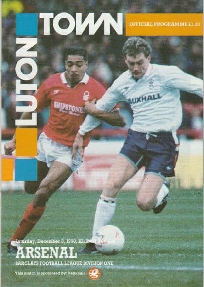 Luton Town v Arsenal 08-Dec-1990