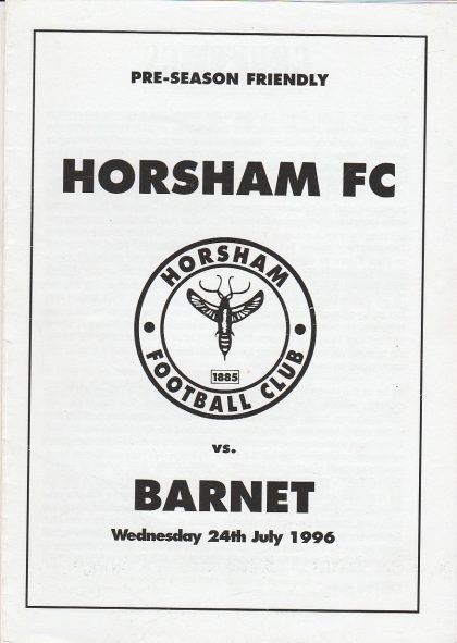 Horsham v Barnet   24-Jul-1996