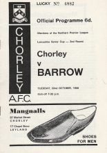 Chorley v Barrow  22-Oct-1968