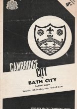 Cambridge City v Bath City 26-Oct-1968