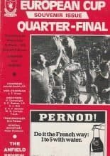 Liverpool v Benfica 18-Mar-1978
